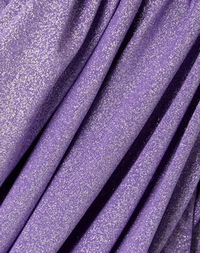 Shop Redemption Woman Mini Dress Lilac Size 10 Viscose, Polyamide, Polyester, Elastane In Purple