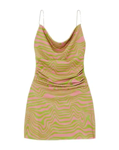 Shop Maisie Wilen Woman Mini Dress Pink Size L Polyester, Elastane