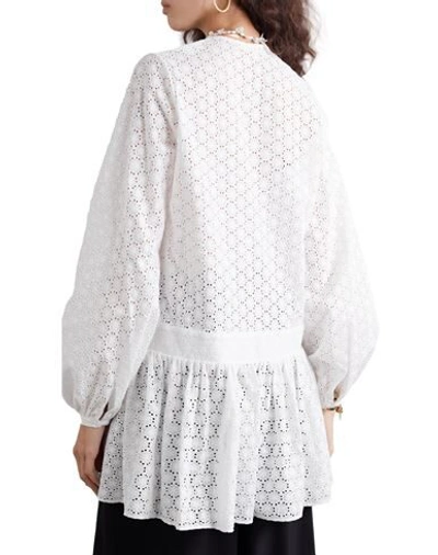 Shop Matin Woman Mini Dress White Size 8 Cotton