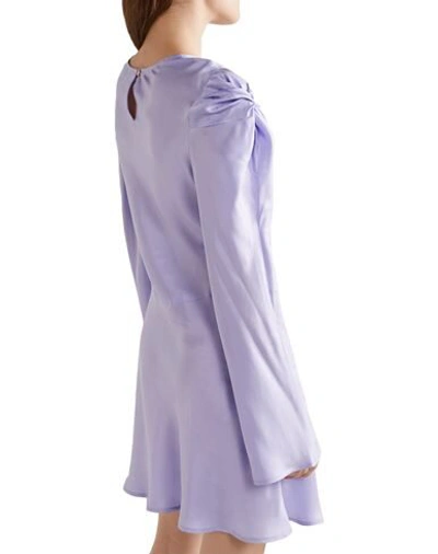 Shop Maggie Marilyn Woman Mini Dress Lilac Size 4 Silk In Purple