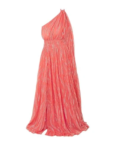 Shop Redemption Woman Maxi Dress Coral Size 8 Polyester, Silk