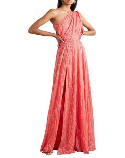 Shop Redemption Woman Maxi Dress Coral Size 8 Polyester, Silk
