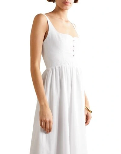 Shop Esteban Cortazar Woman Long Dress White Size L Cotton