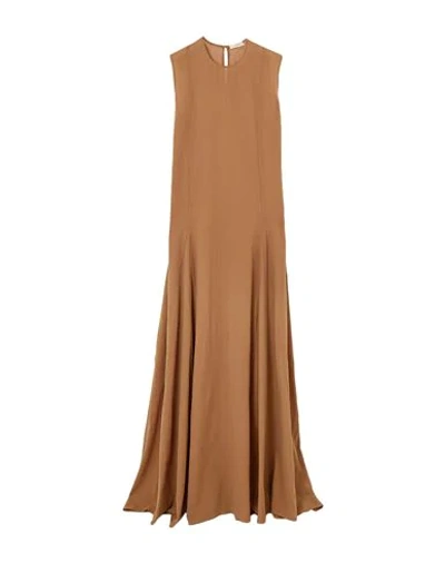 Shop Matin Long Dresses In Brown