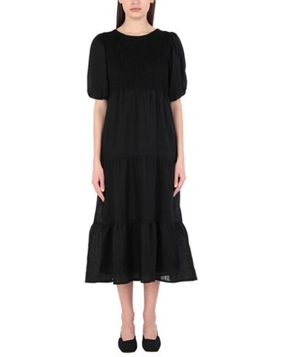 Shop Faithfull The Brand Midi Dresses In Black