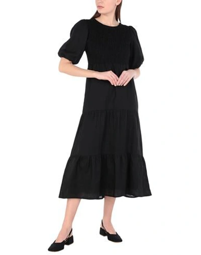 Shop Faithfull The Brand Midi Dresses In Black