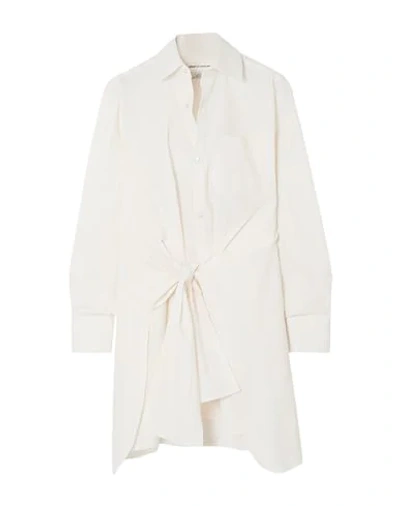 Shop Wright Le Chapelain Woman Mini Dress Ivory Size 2 Cotton In White