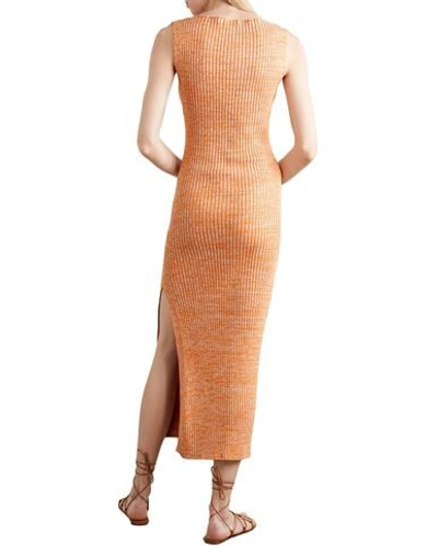 Shop Anna Quan Woman Long Dress Orange Size 10 Cotton