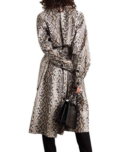 Shop Utzon Woman Overcoat & Trench Coat Ivory Size 8 Lambskin In White