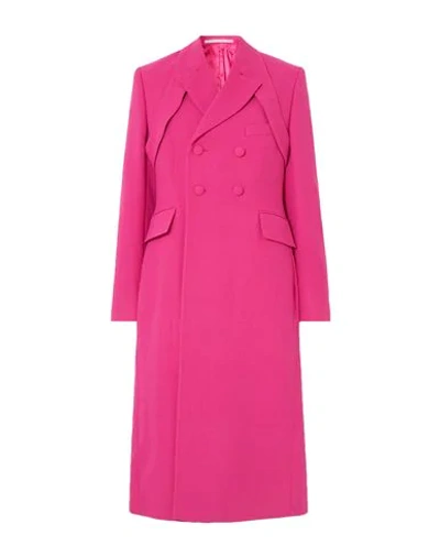 Shop Gmbh Woman Coat Fuchsia Size 6 Wool In Pink