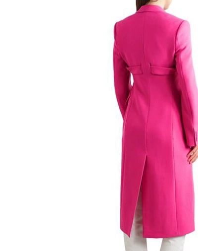 Shop Gmbh Woman Coat Fuchsia Size 6 Wool In Pink