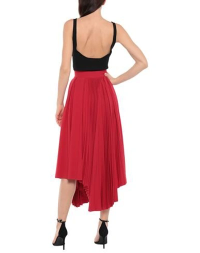 Shop Ambush Woman Midi Skirt Red Size 3 Polyester, Wool, Polyurethane