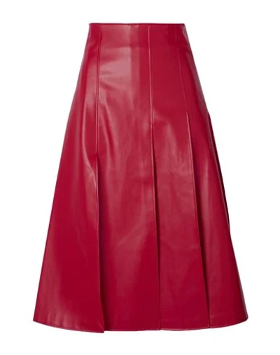 Shop A.w.a.k.e. A. W.a. K.e. Mode Woman Midi Skirt Red Size 2 Polyester