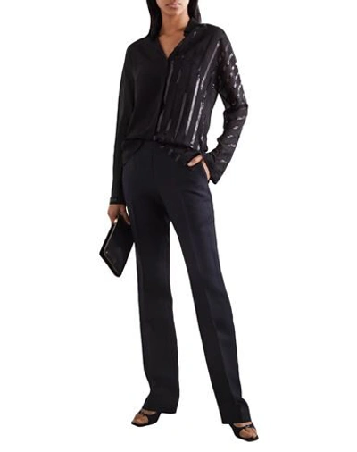 Shop Akris Woman Shirt Black Size 6 Silk, Polyurethane