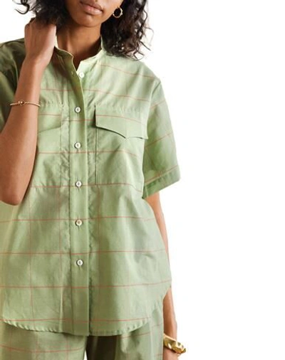 Shop Matin Woman Shirt Military Green Size 8 Cotton