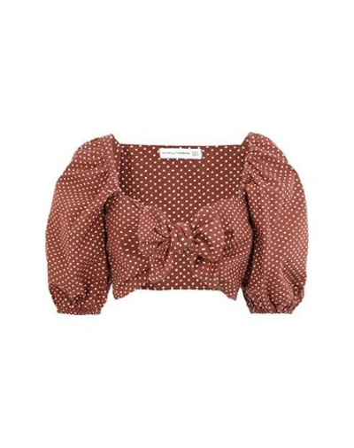Shop Faithfull The Brand Blouses In Brown
