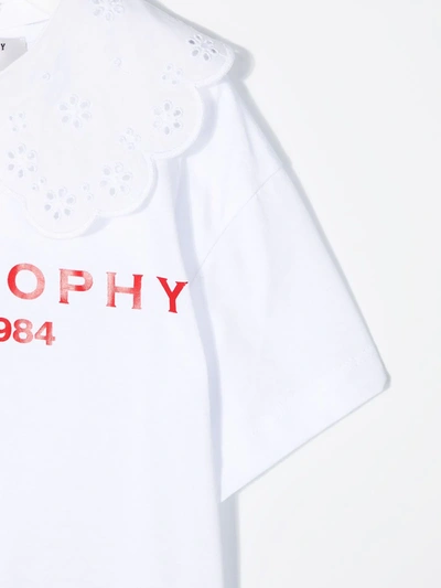 Shop Philosophy Di Lorenzo Serafini Bib-collar T-shirt In White
