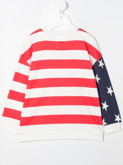 Shop Douuod Usa Flag T-shirt In White