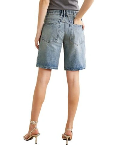 Shop Rta Woman Denim Shorts Blue Size 26 Cotton