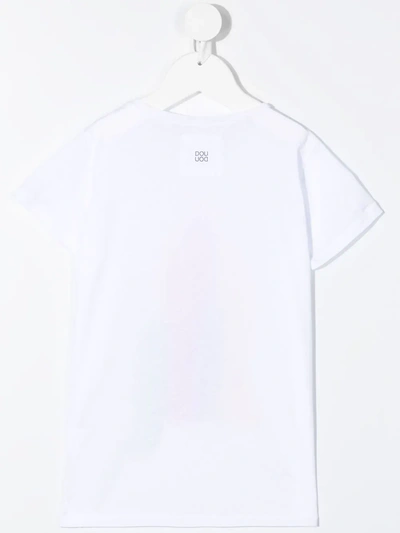 Shop Douuod New York Print T-shirt In White