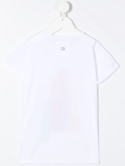 Douuod Teen Graphic-print Cotton T-shirt In White