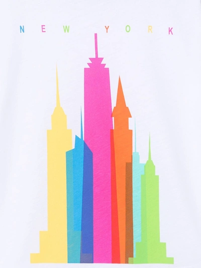 Shop Douuod New York Print T-shirt In White