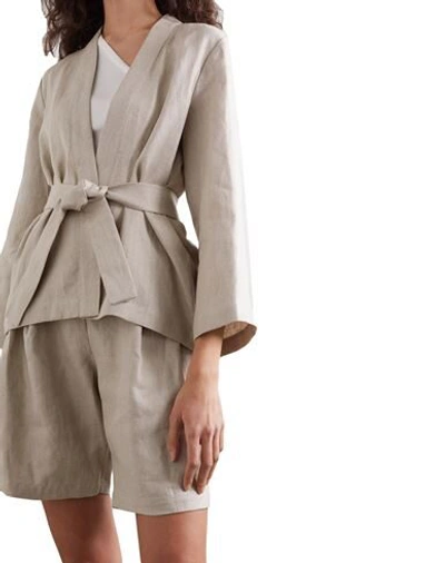 Shop Matin Woman Blazer Dove Grey Size 6 Linen