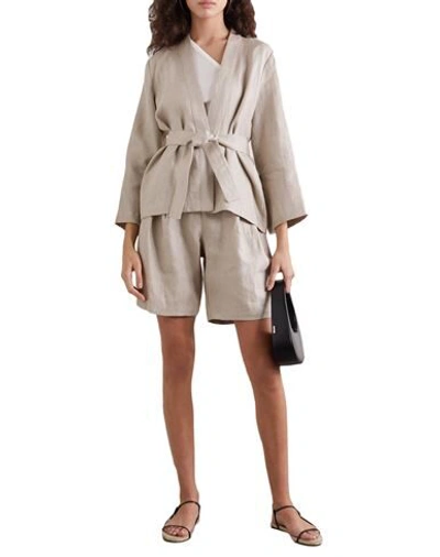 Shop Matin Woman Blazer Dove Grey Size 2 Linen
