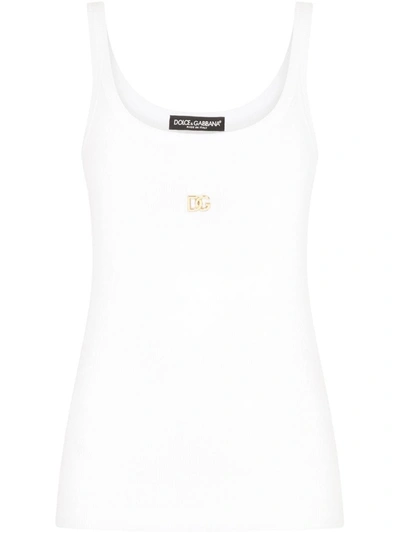 Shop Dolce & Gabbana Canotta In White