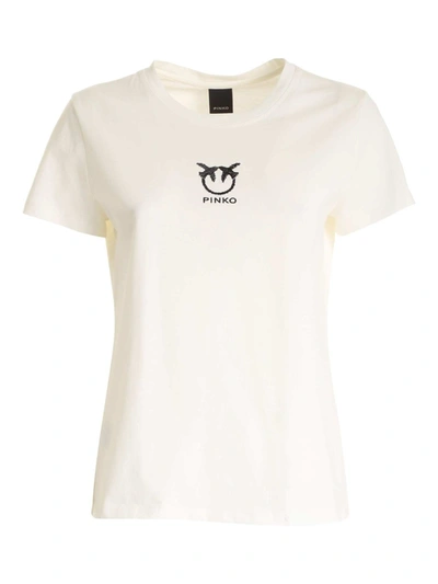 Shop Pinko Bussolano 3 T-shirt In White