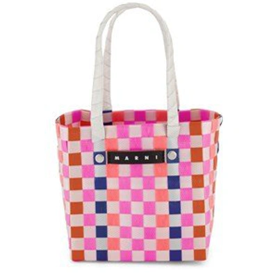 Shop Marni Pink Woven Bag