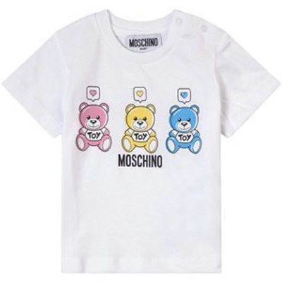 Shop Moschino Yellow Logo Print T-shirt Set