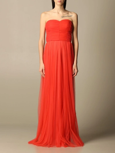 ELISABETTA FRANCHI CELYN B. LONG DRESS IN TULLE AB092 620