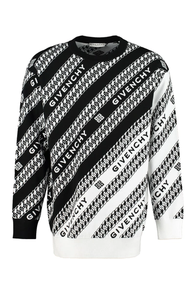 Shop Givenchy Jacquard Sweater In Multicolor