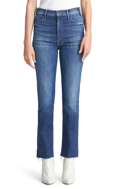 Shop Mother Hustler Ankle Fray Jeans In Right Of P
