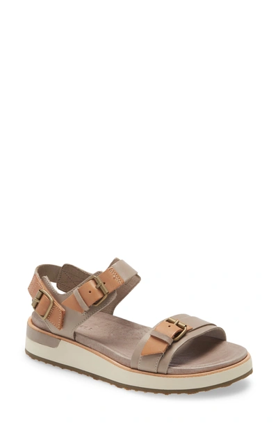 Shop Merrell Roam Buckle Sandal In Moon Leather