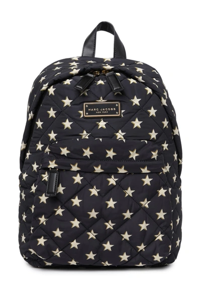 Shop Marc Jacobs Quilted Nylon Printed Backpack In Stars