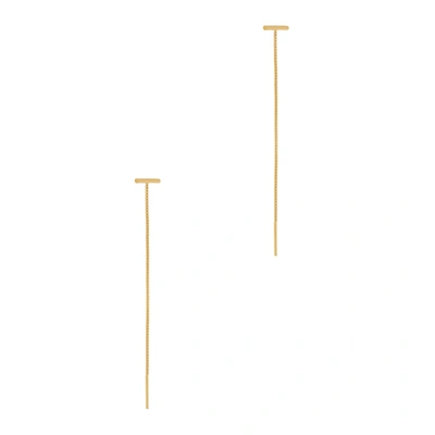 Shop Daisy London X Estée Lalonde 18kt Gold-plated Drop Earrings