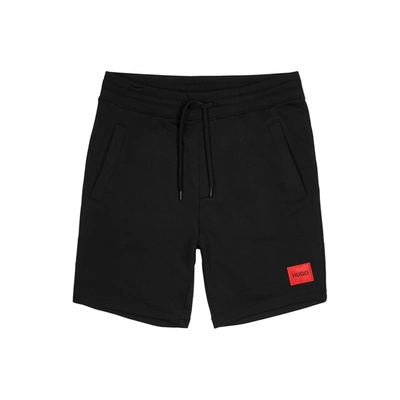 Shop Hugo Diz Black Cotton Shorts