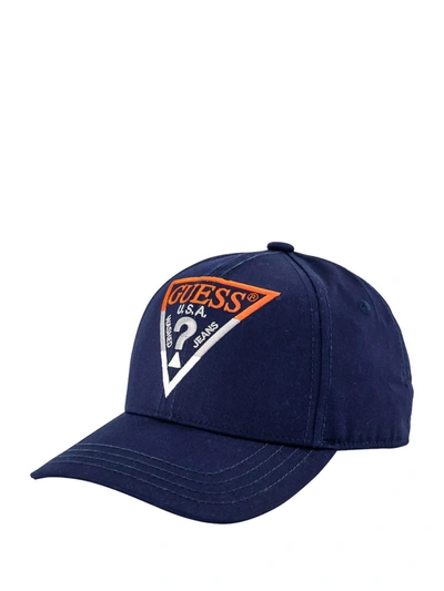 Shop Guess Kids Cap For For Boys And For Girls In Blue