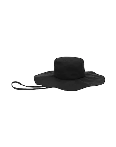 Shop 8 By Yoox Cotton Canvas Sun Hat Woman Hat Black Size S Cotton