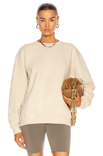 Shop Off-white Arrow Crewneck Sweatshirt In Beige