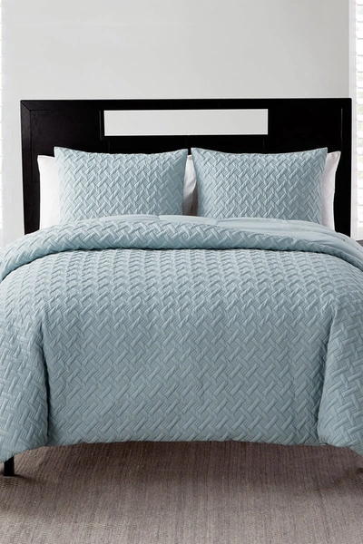 Shop Vcny Home Nina Embossed Comforter Set In Blue1