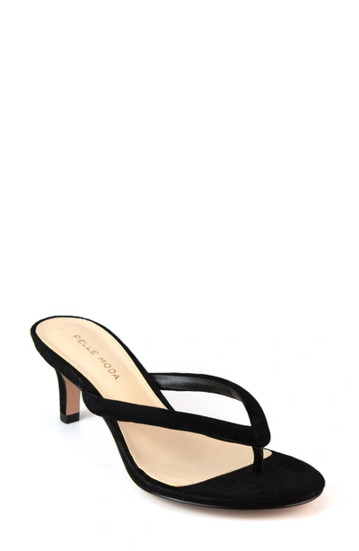 Shop Pelle Moda Eunice Slide Sandal In Black Suede