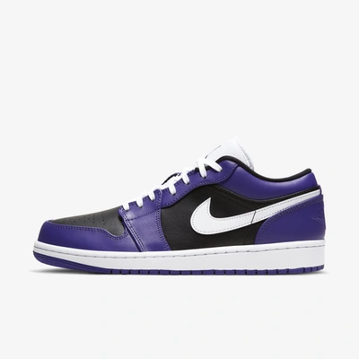 Shop Jordan Air  1 Low Shoe (court Purple) In Court Purple,black,white