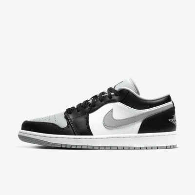 Shop Jordan Air  1 Low Shoe (black) In Black,light Smoke Grey,white,black