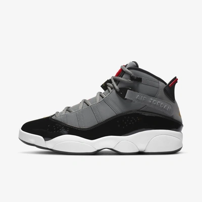 Shop Jordan 6 Rings Shoe In Smoke Grey,black,chile Red,university Gold