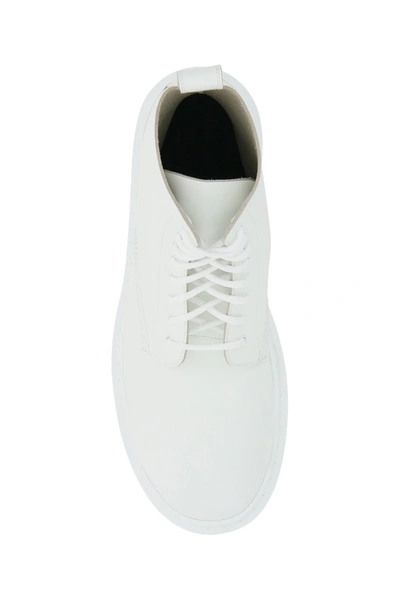 Shop Balenciaga Combat Strike Boots In Opt White Opti White