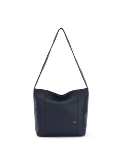 Shop The Sak Women's De Young Medium Leather Hobo In Indigo