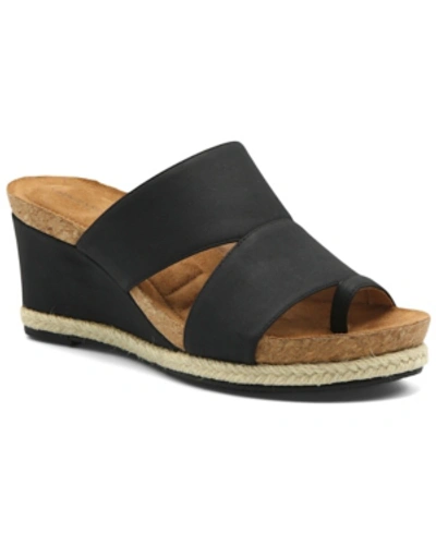 Shop Adrienne Vittadini Women's Tilly Sandal Women's Shoes In Black